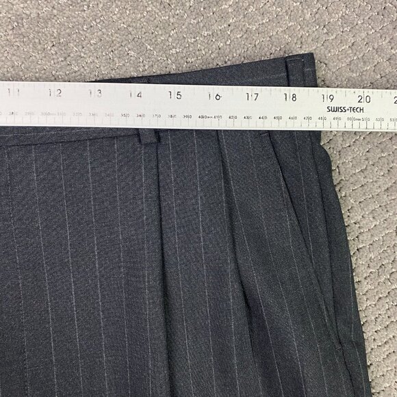 Brooks Brothers 346 Stretch 2 Piece Suit Mens 41L Pants 38 x 30.5 Gray Pinstripe - Picture 15 of 16